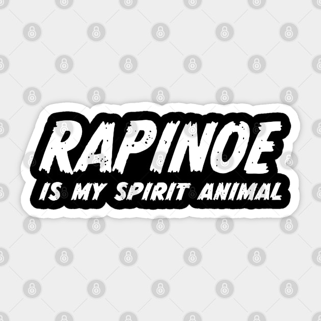 Rapinoe Is My Spirit Animal Sticker by snapoutofit